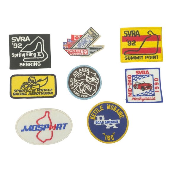 SVRA Patches 80s 90s Kettle Moraine Sportscar Vintage Racing Association Lot - Picture 1 of 11